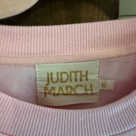Judith March Light Pink Crew Neck Sweater - Picture 2 of 3